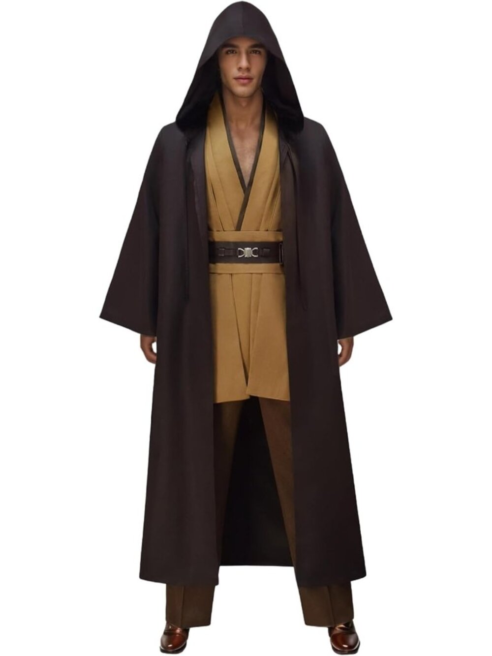 Men's Hooded Robe Costume for Adults - Halloween Tunic, Pants & Cosplay Set